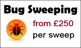 Bug Sweeping Cost in Glossop